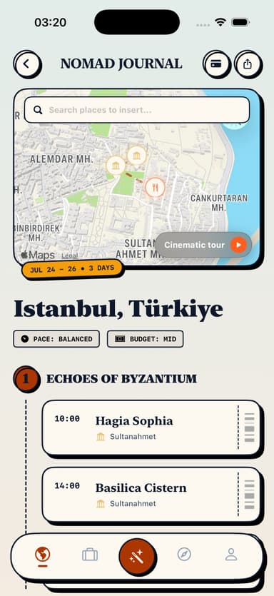RouteAI Itinerary